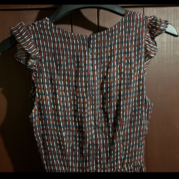 Lenon x Anthropologie Matilda Plaid/Checkered Faux Wrap Ciffon Dress Size XS - Picture 11 of 16